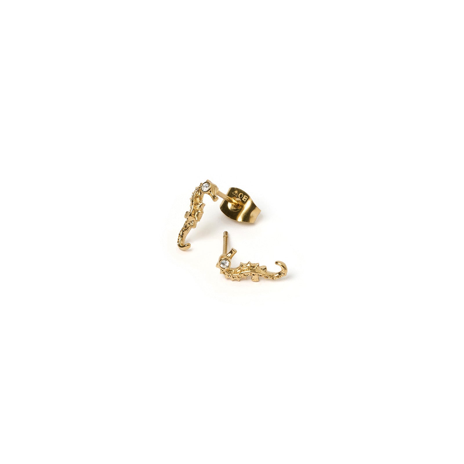 Seahorse Gold Studs 3