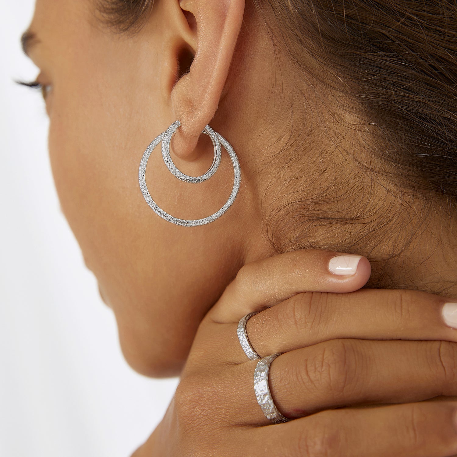 Sebastian Silver Hoop Earrings 5