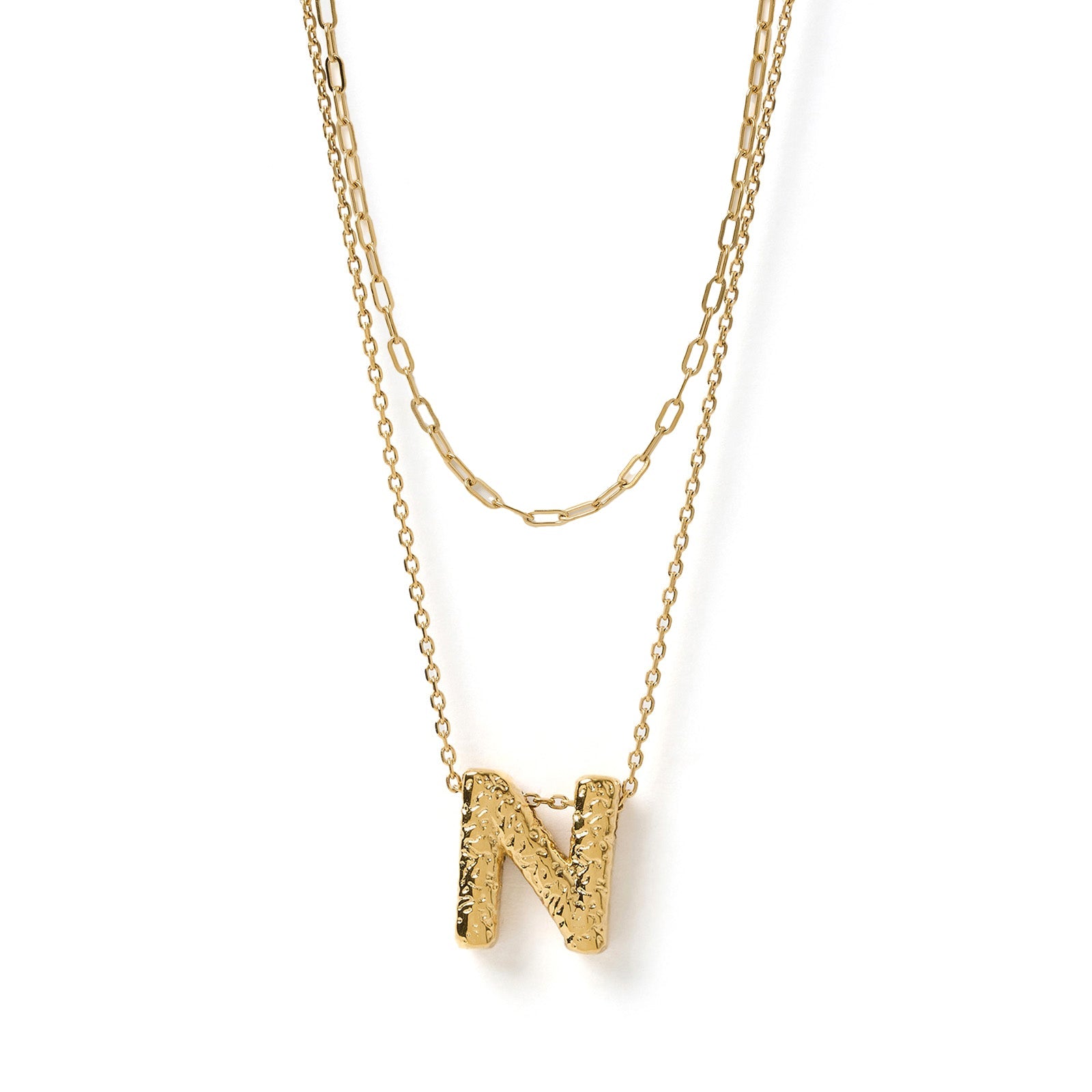 Statement Letter Necklace Stack 15