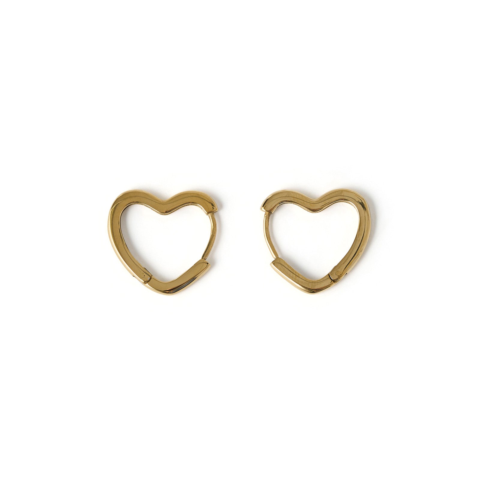 Sweetheart Gold Earrings - Large