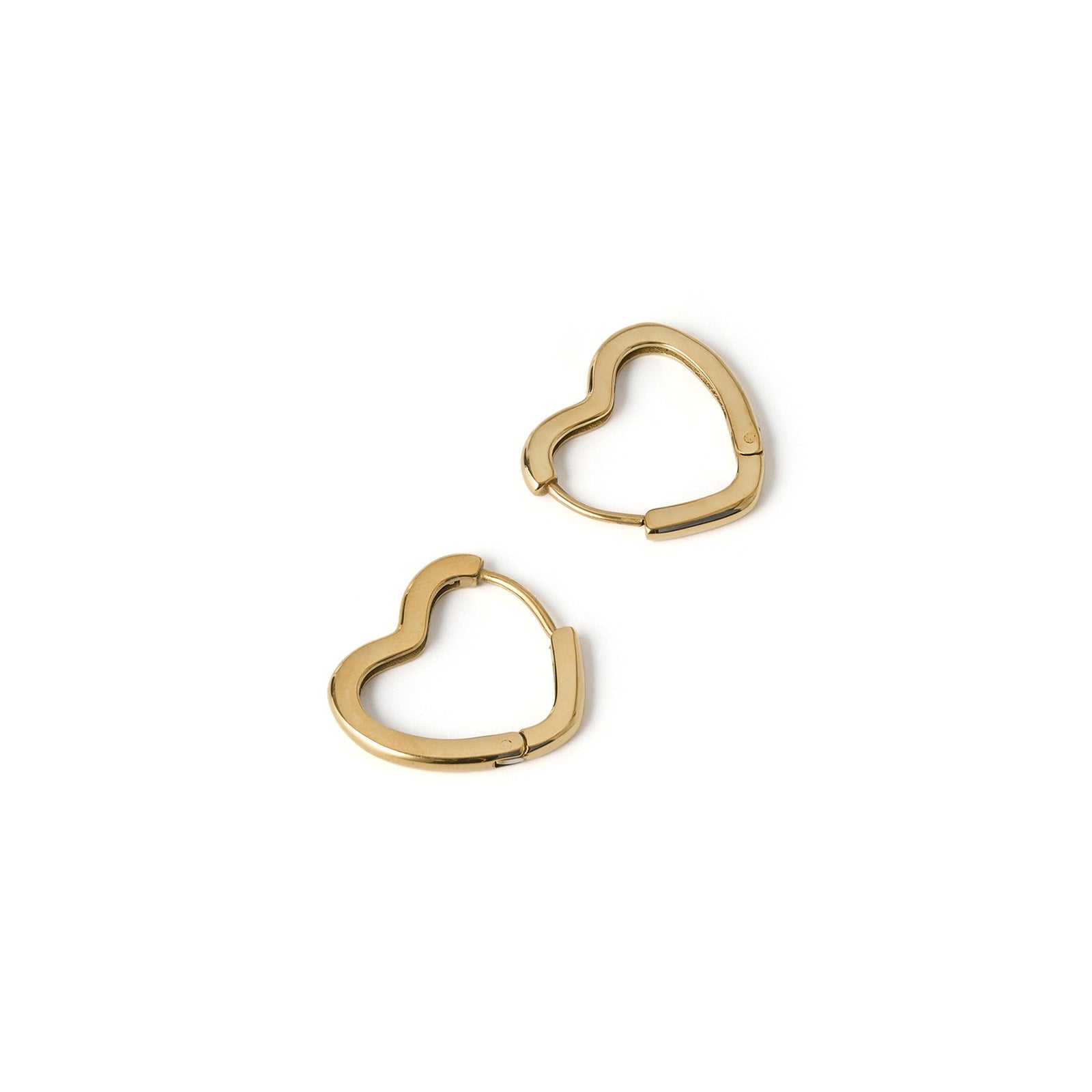 Sweetheart Gold Earrings - Large 6