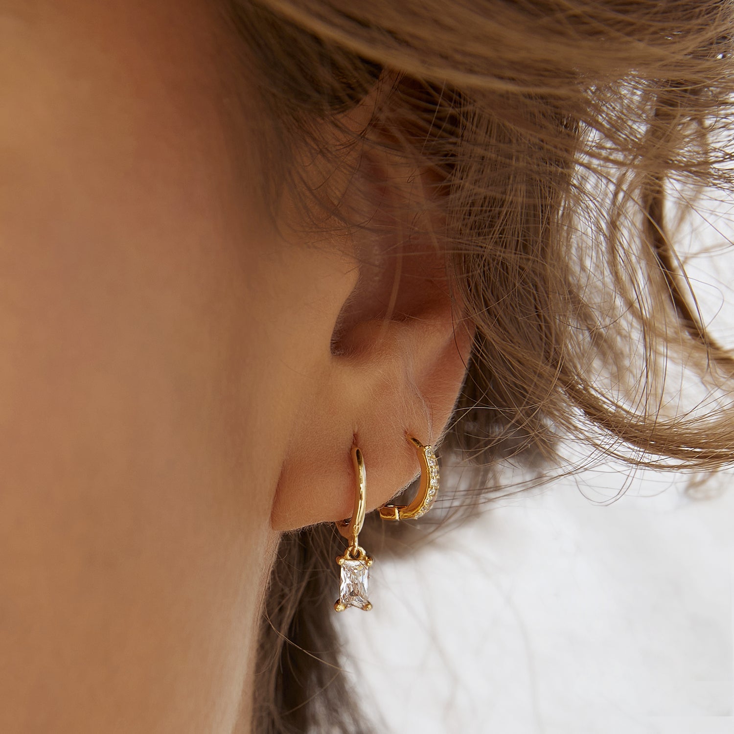 Tabitha Huggie Earrings 3