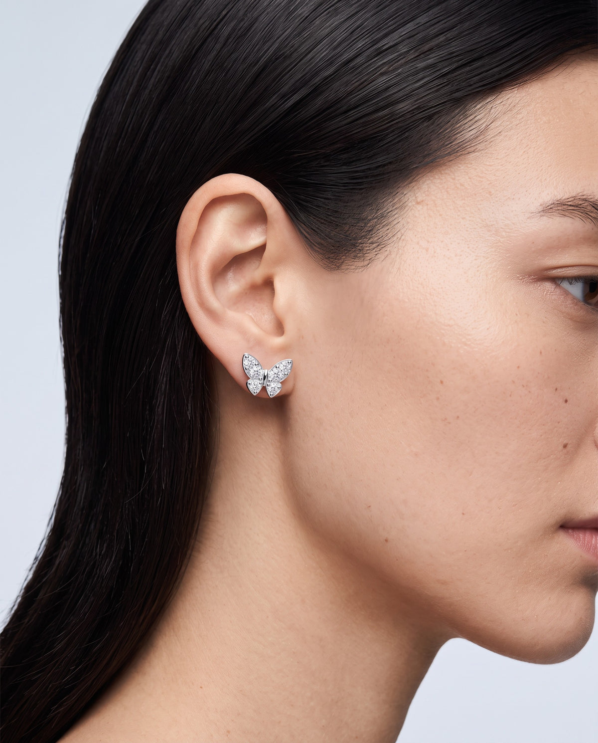 Clover Butterfly Clover Earrings - on model
