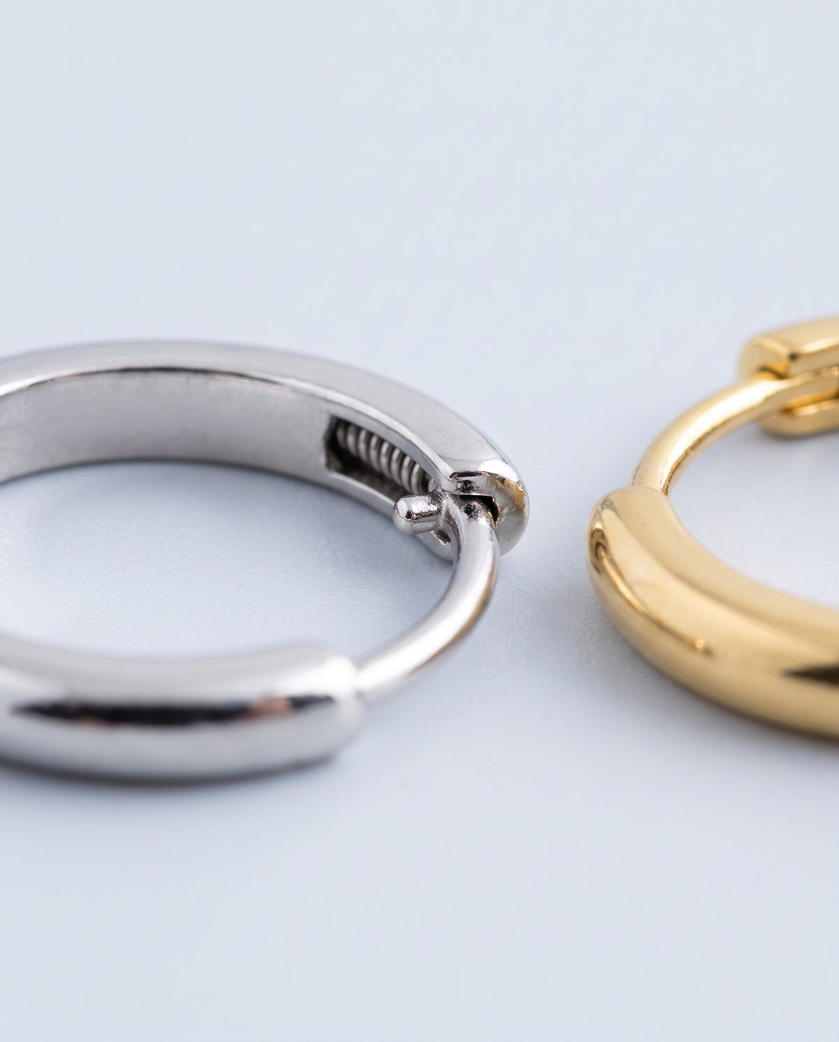 Ember Round Huggie Earrings - detail