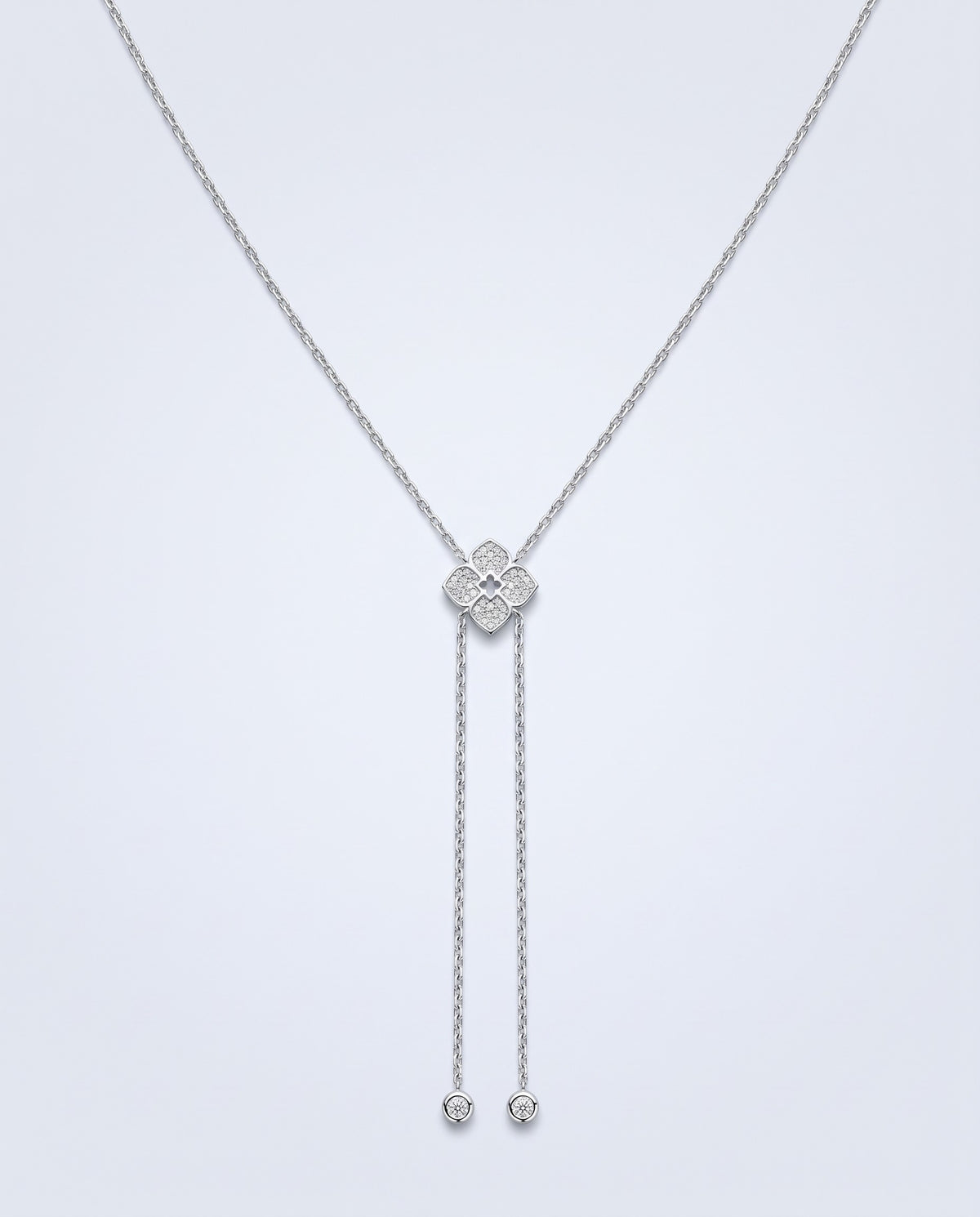 Garden Moissanite Flower Necklace - packshot