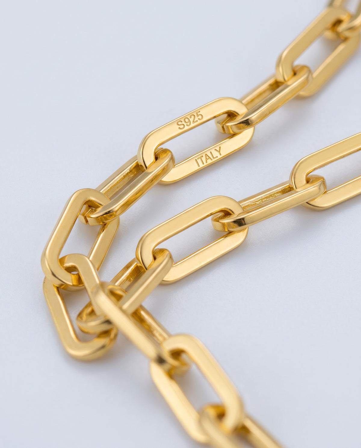 Link Paperclip Chain Necklace - detail