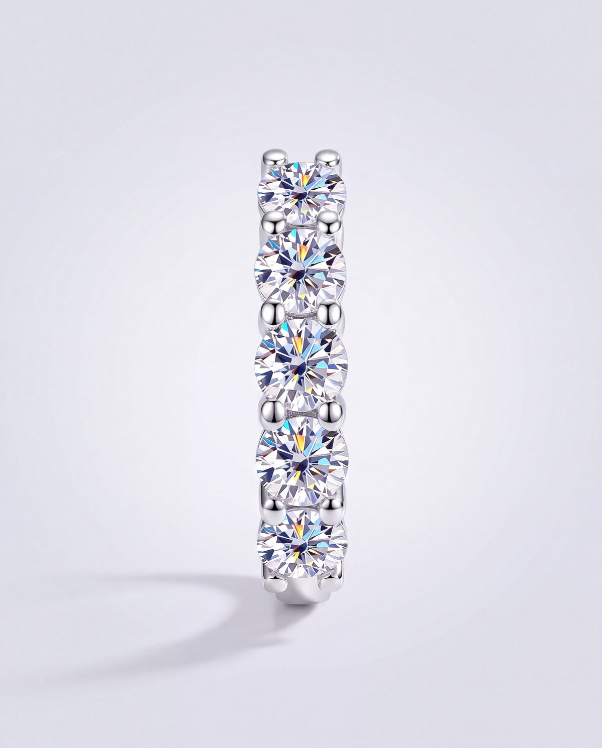Lucent Moissanite Ring – Silver product photo