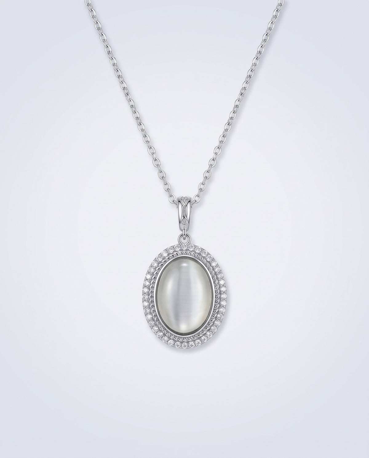 Luna Moonstone Pendant Necklace – product photo