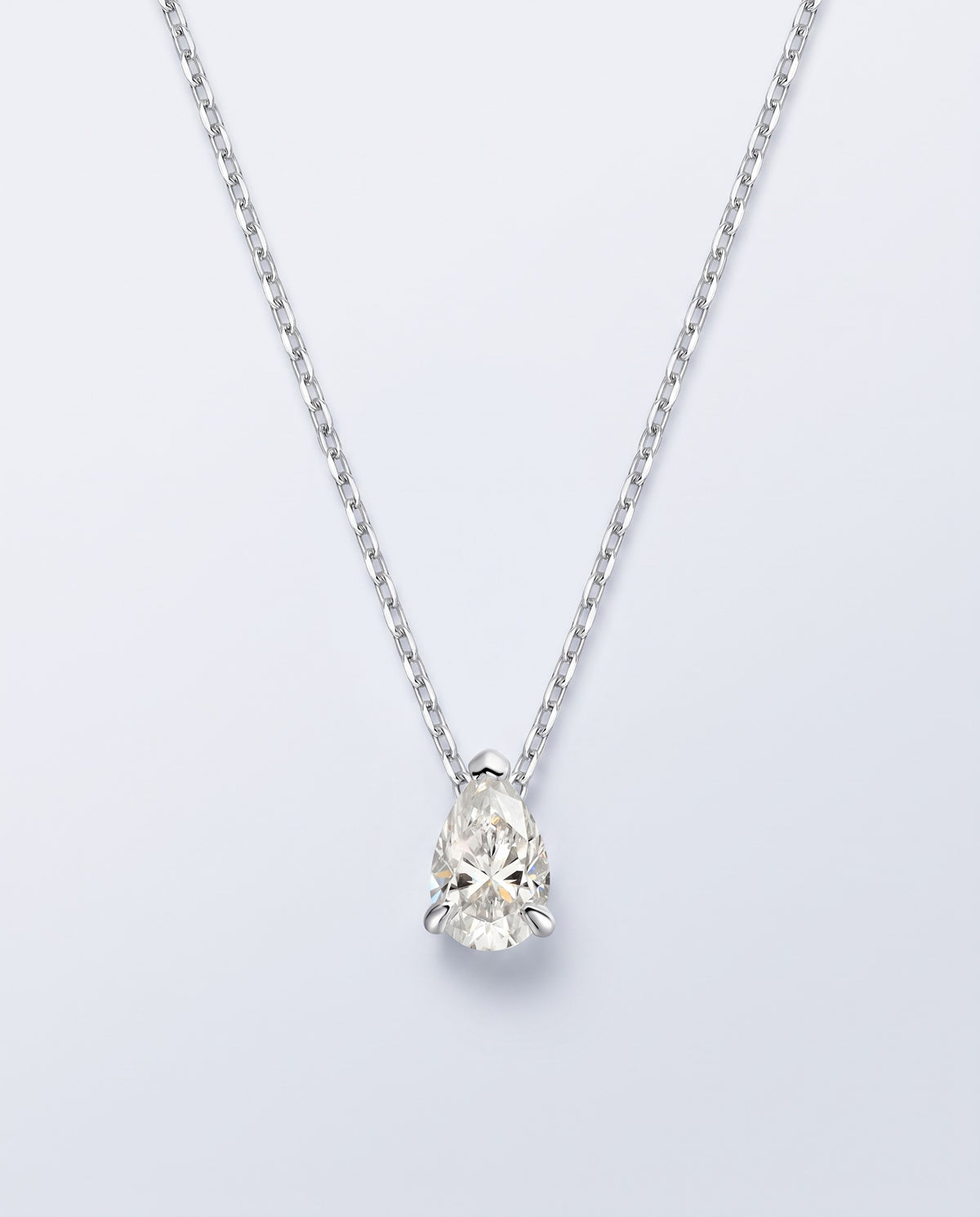 Pera Pear-Cut Moissanite Pendant Necklace - packshot