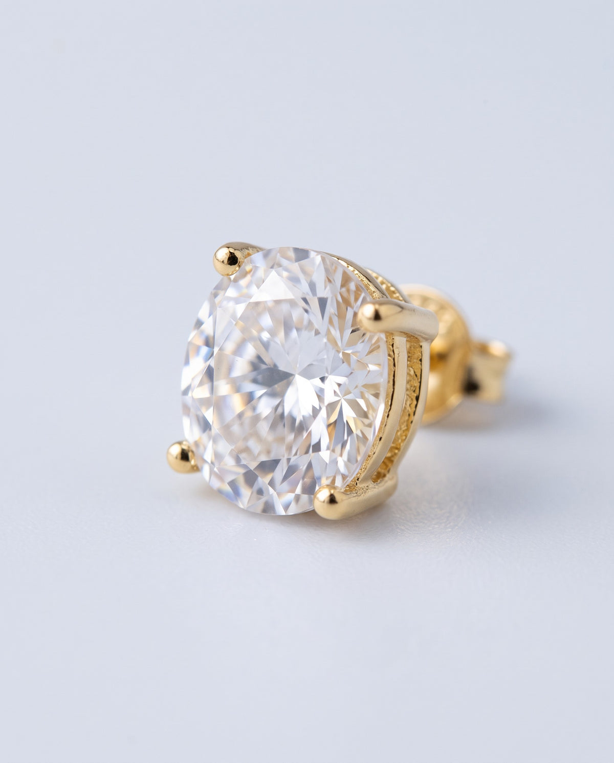 Pure Round Stud Earrings - detail