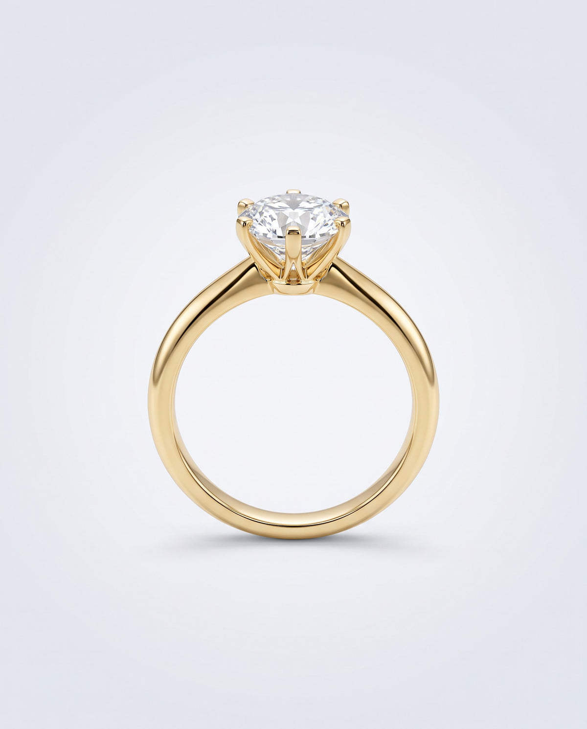 Solo Moissanite Solitaire Ring - packshot