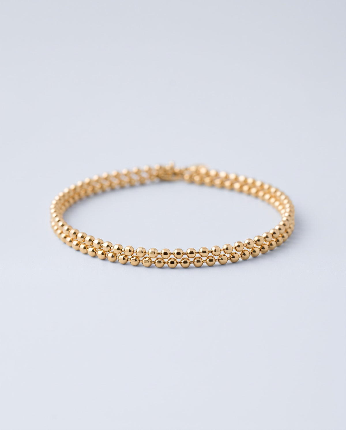 Strand Beaded Chain Bracelet - angle