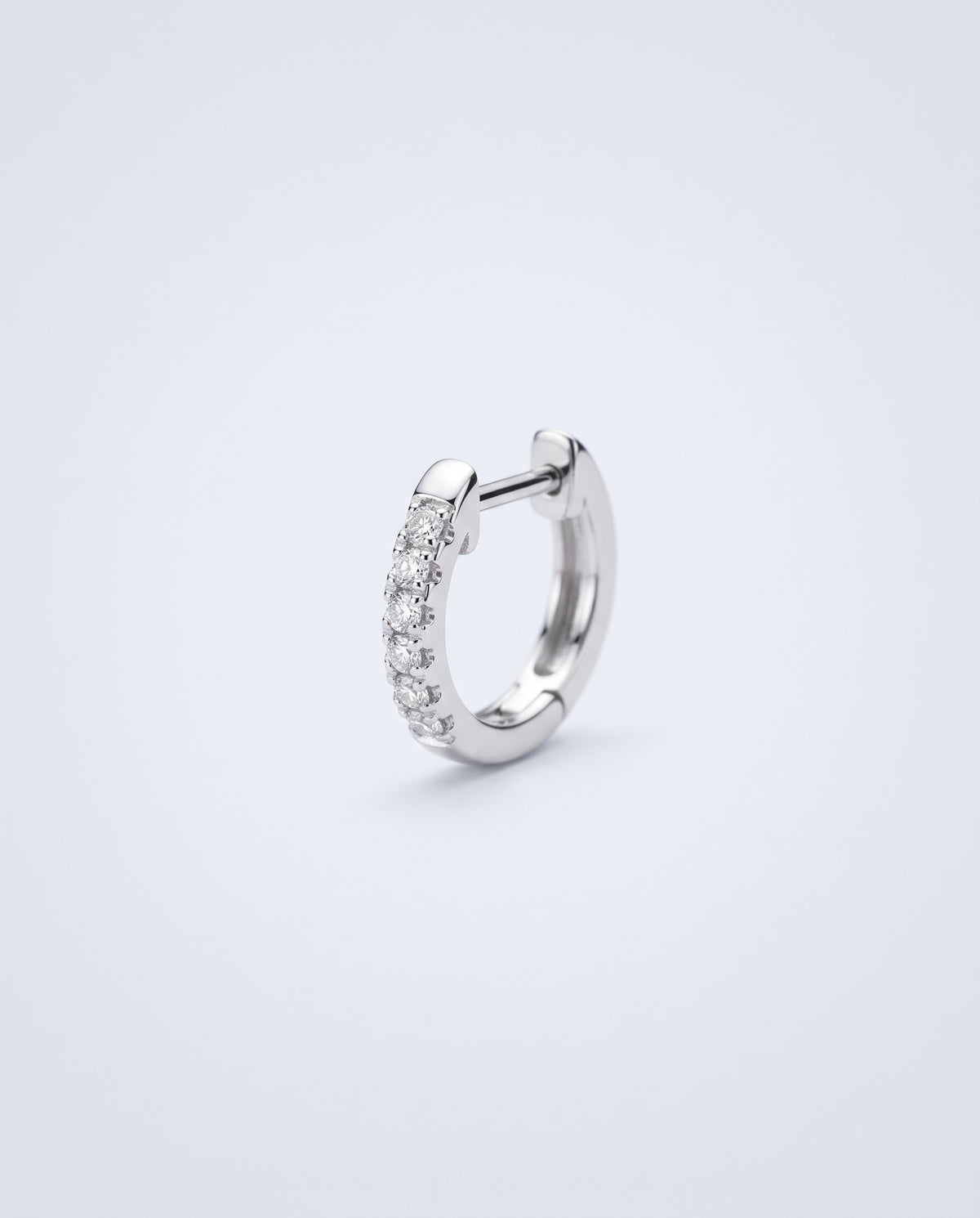 Tier Small Stackable Hoop Earrings - angle
