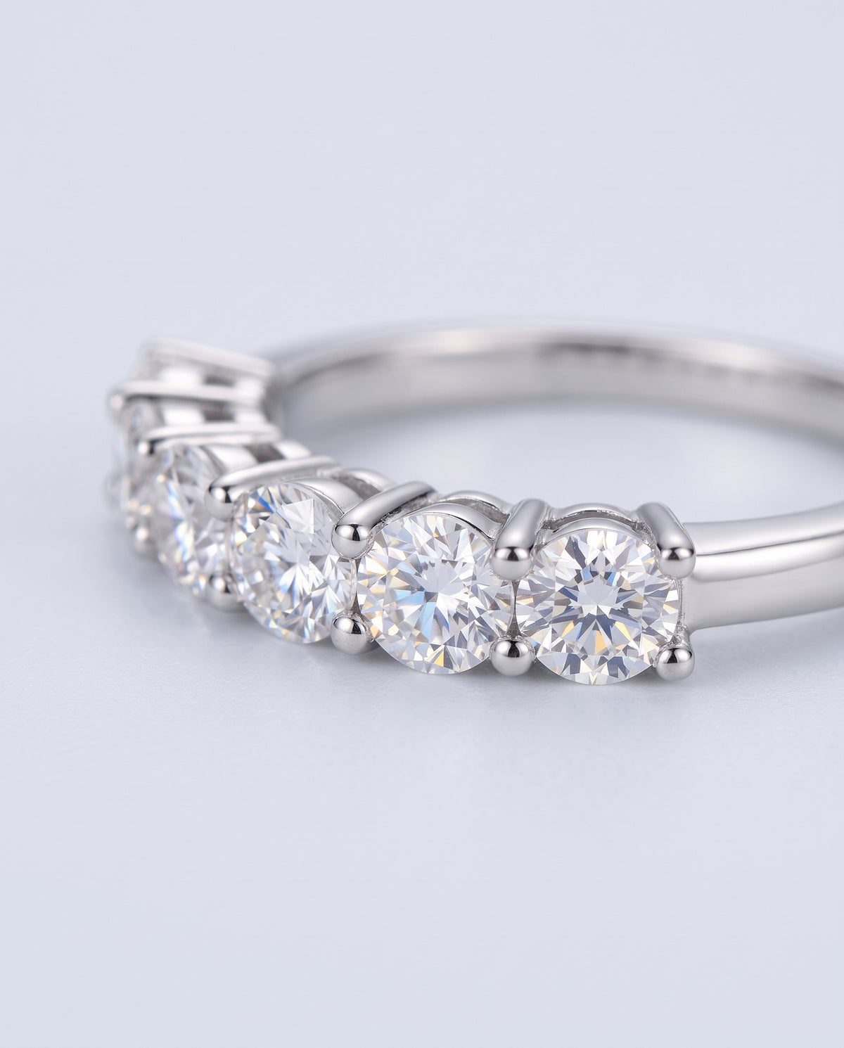 Twin Moissanite Ring - detail