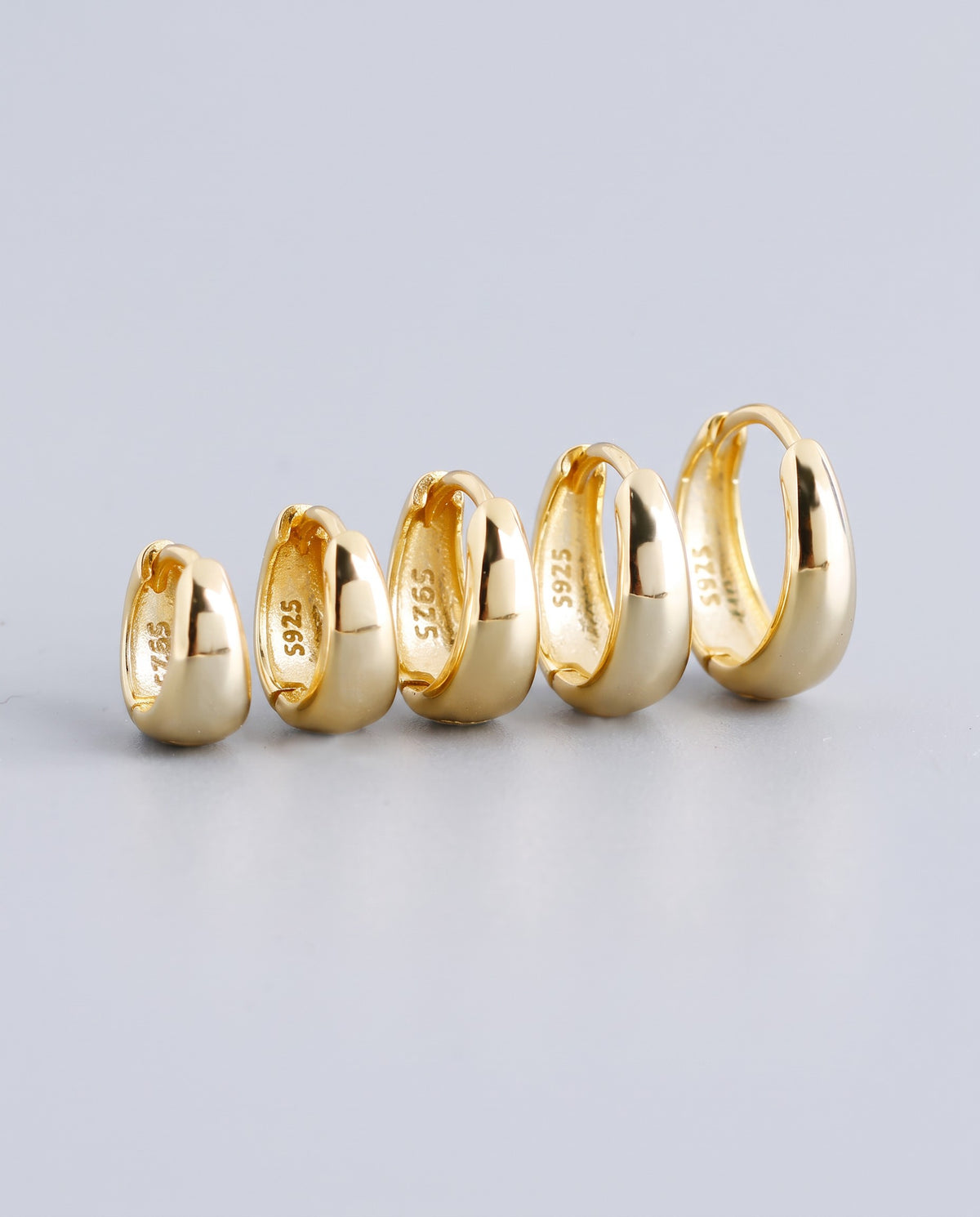 Vault Wide Hoop Earrings - angle