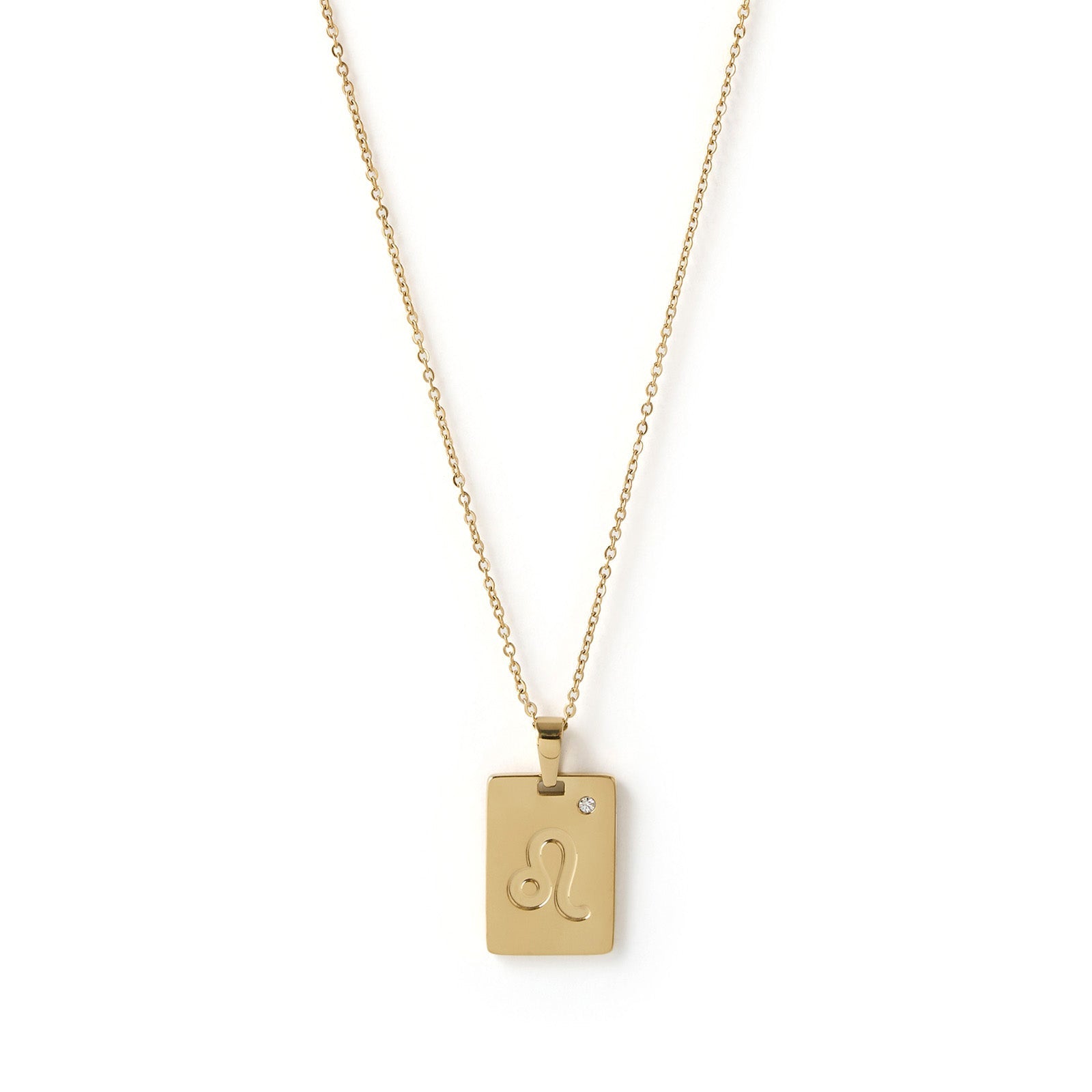 Zodiac Gold Tag Necklace 10