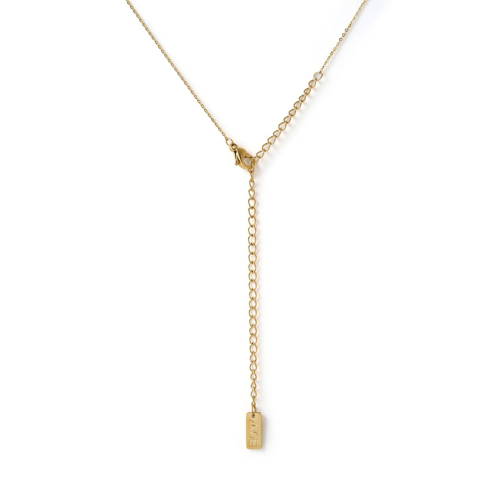 Zodiac Gold Tag Necklace 16