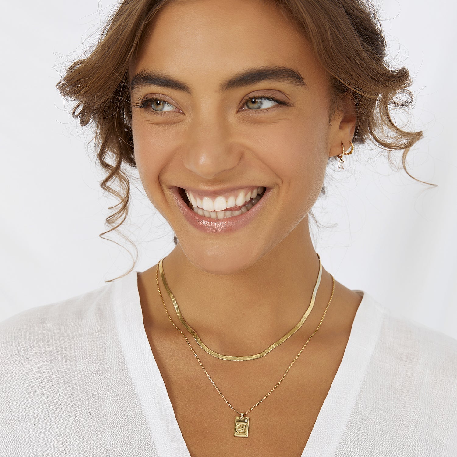 Zodiac Gold Tag Necklace 4