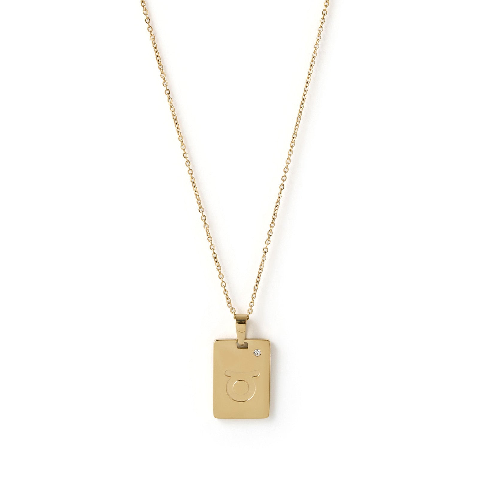 Zodiac Gold Tag Necklace 9