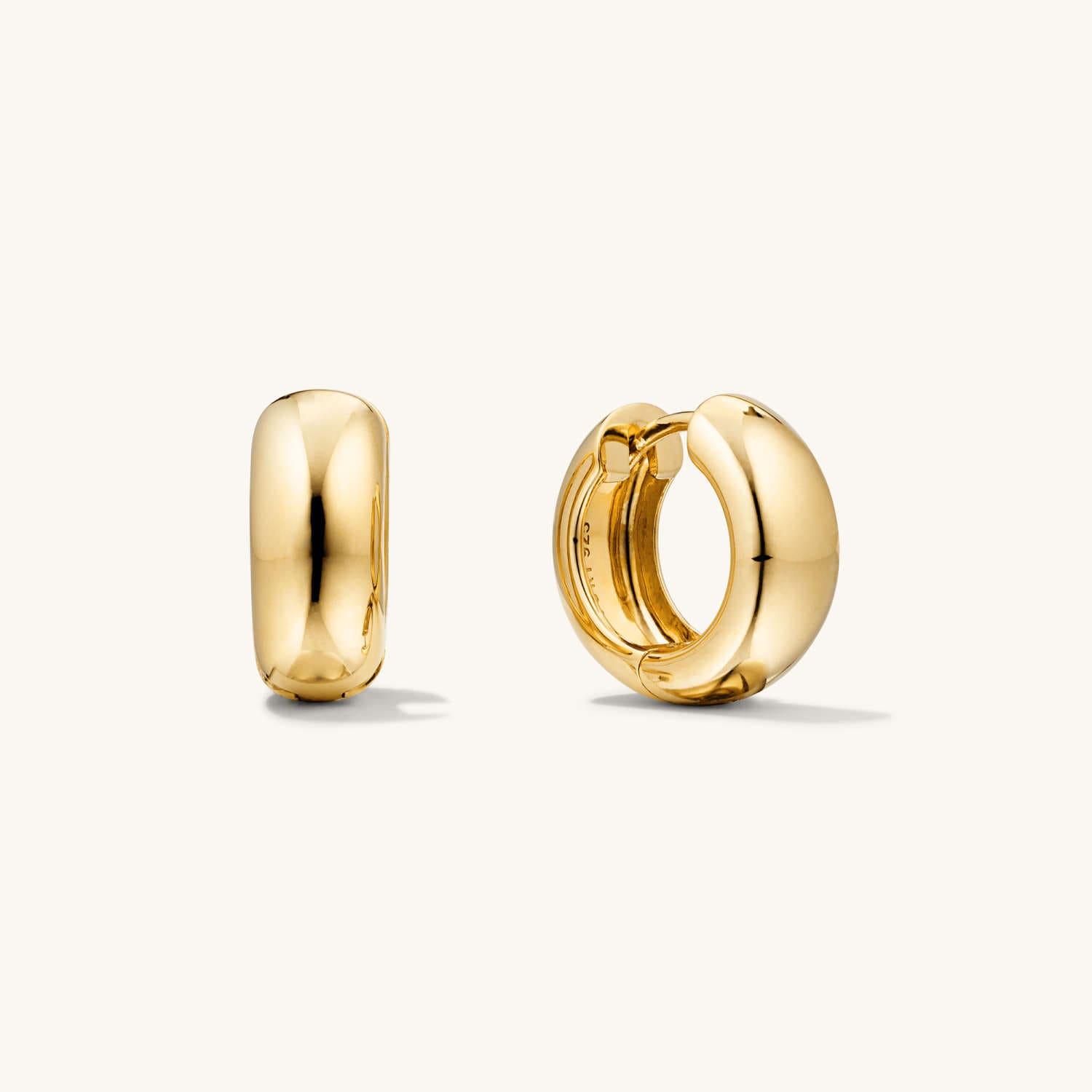 Gold Medium Hoop Earrings