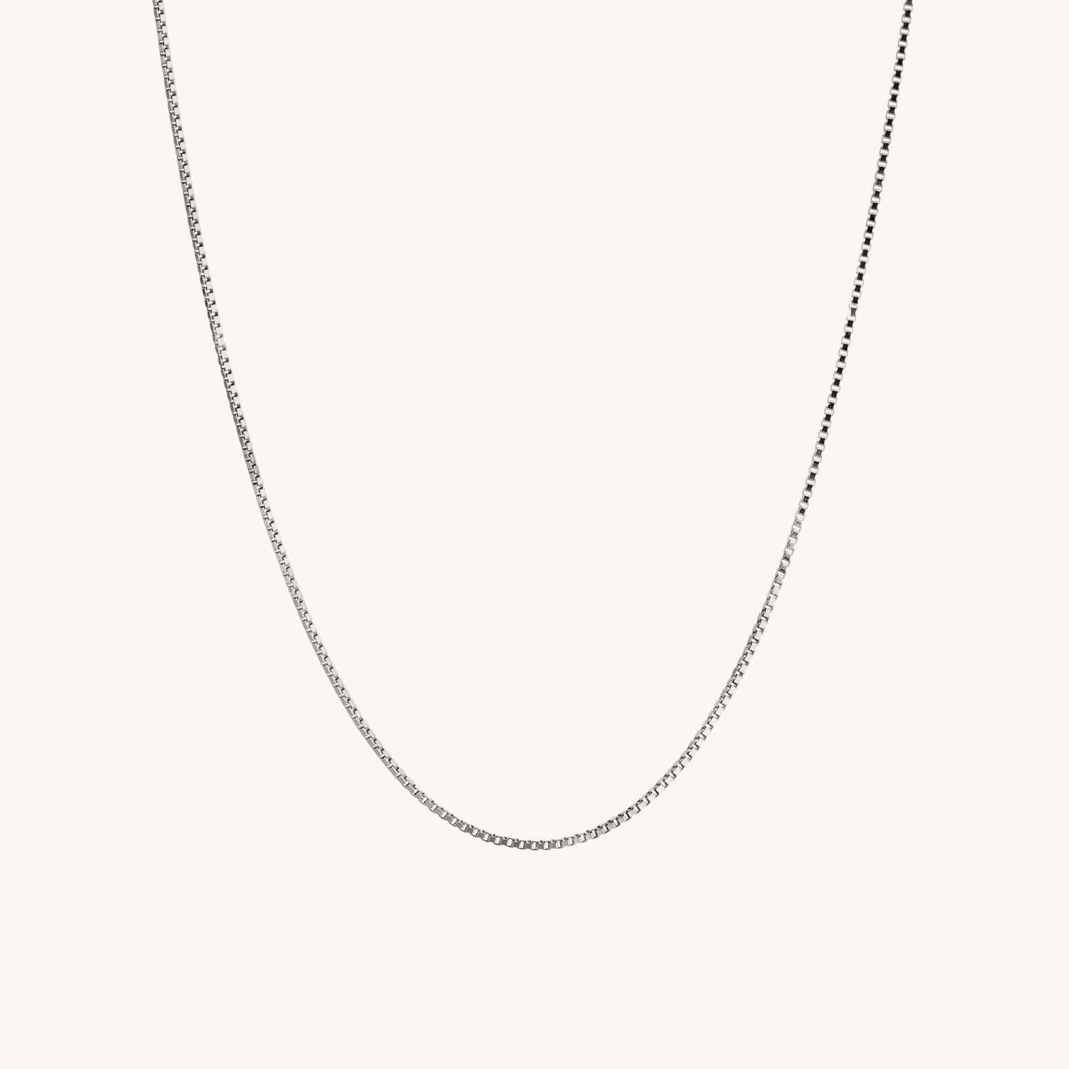 Narrow Box Chain Necklace