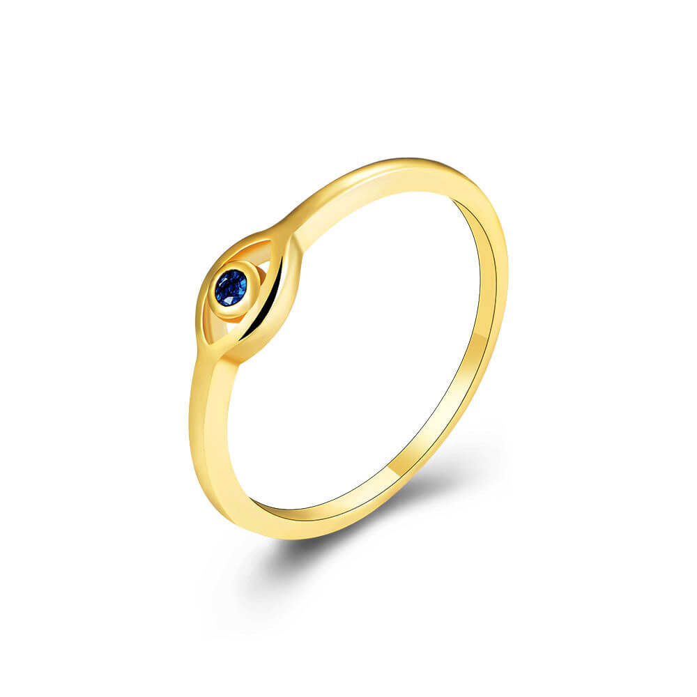 Gold Evil Eye Ring