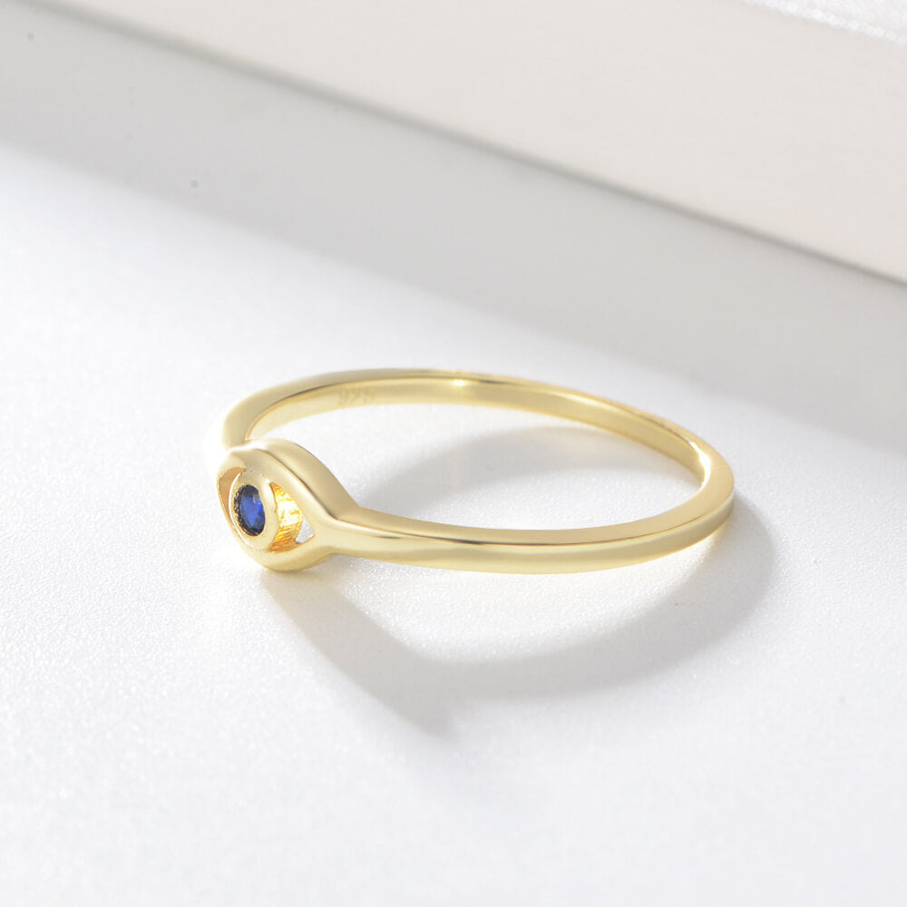 Gold Evil Eye Ring