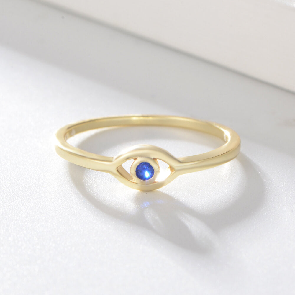 Gold Evil Eye Ring