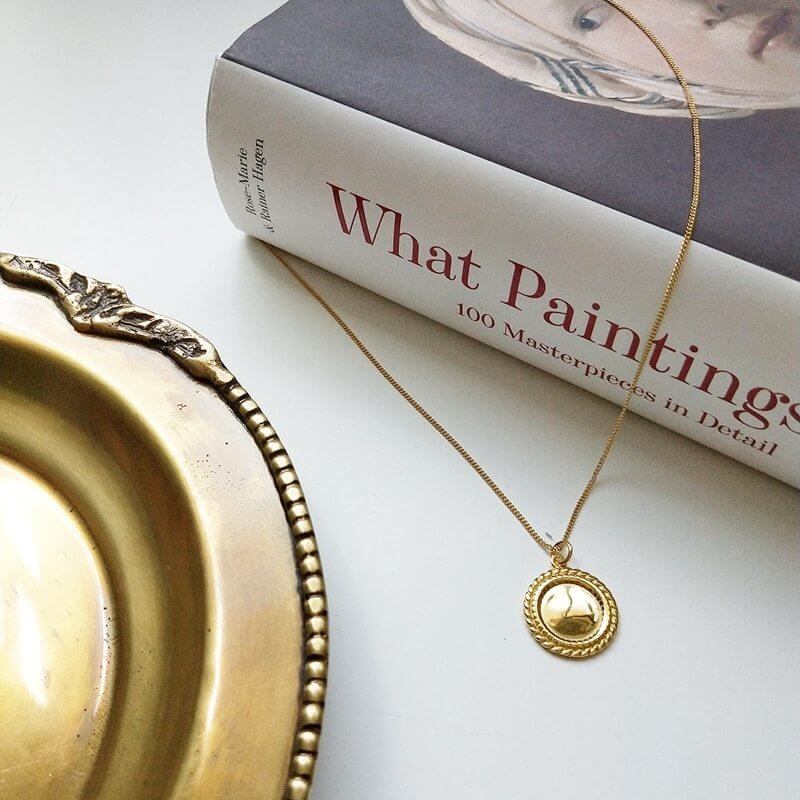 Vintage Coin Pendant Necklace