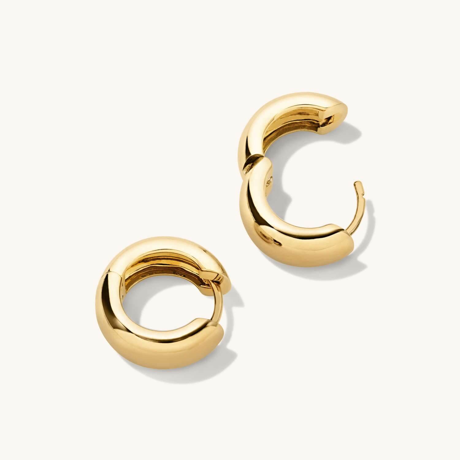 Gold Medium Hoop Earrings