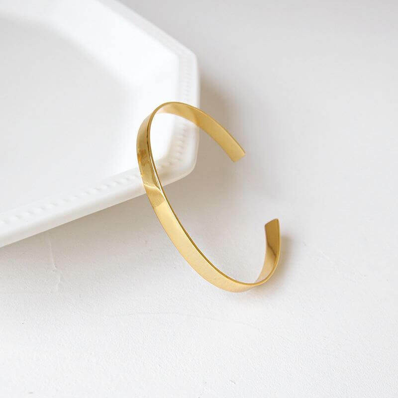 Open Gold Cuff Bracelet