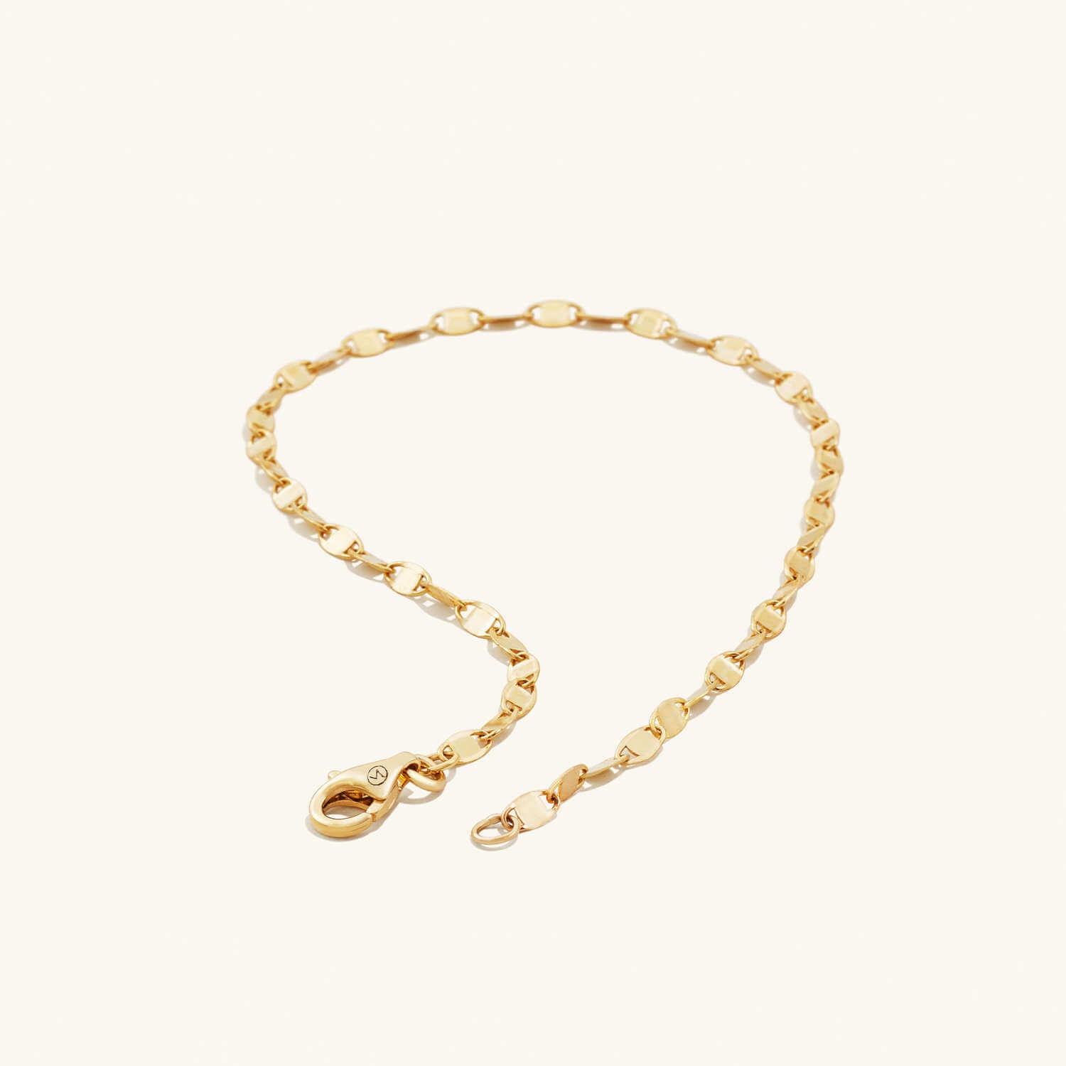 Gold Curb Chain Bracelet