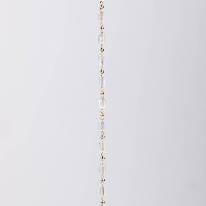 Transparent White Crystal Necklace Material