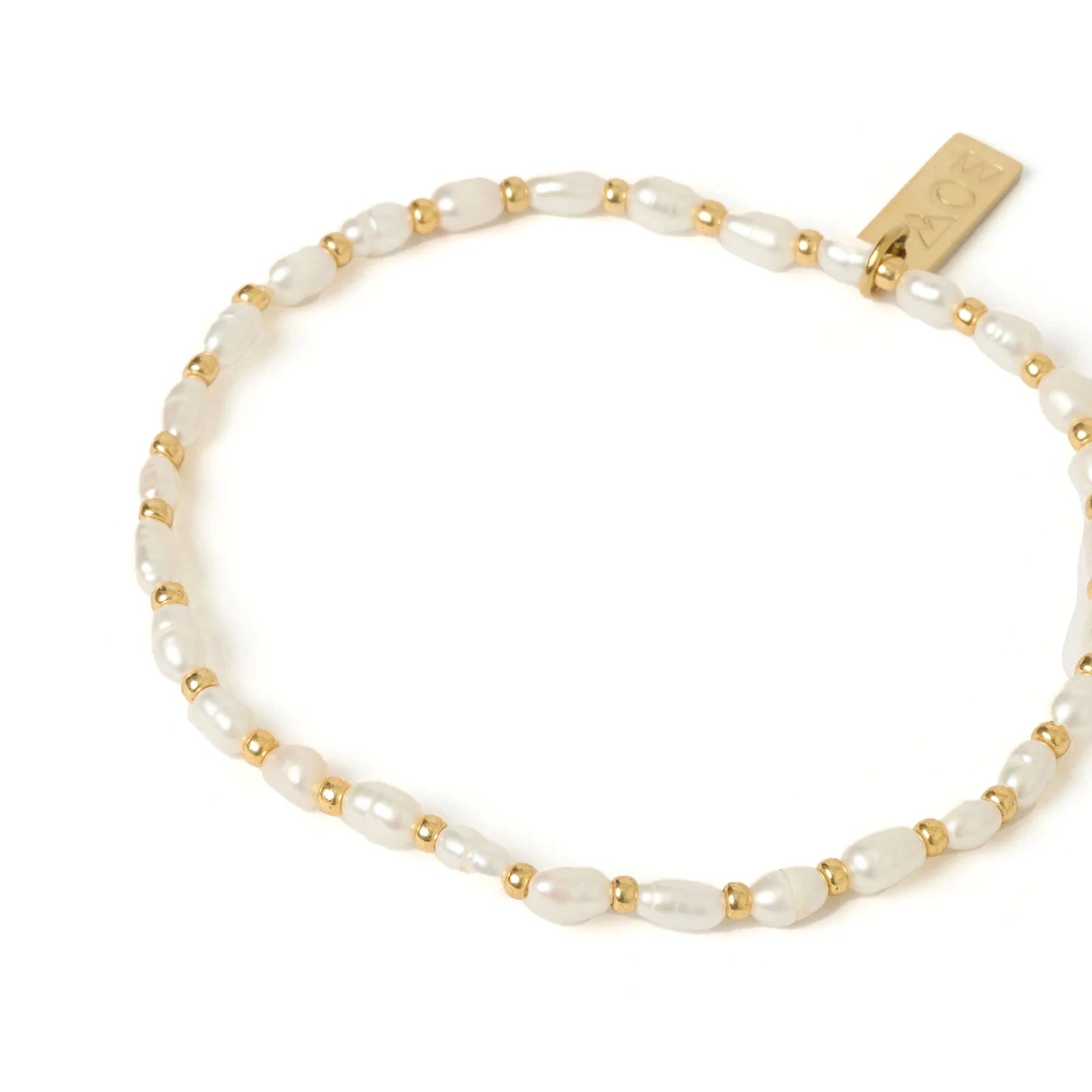 Amber Pearl and Gold Bracelet 8