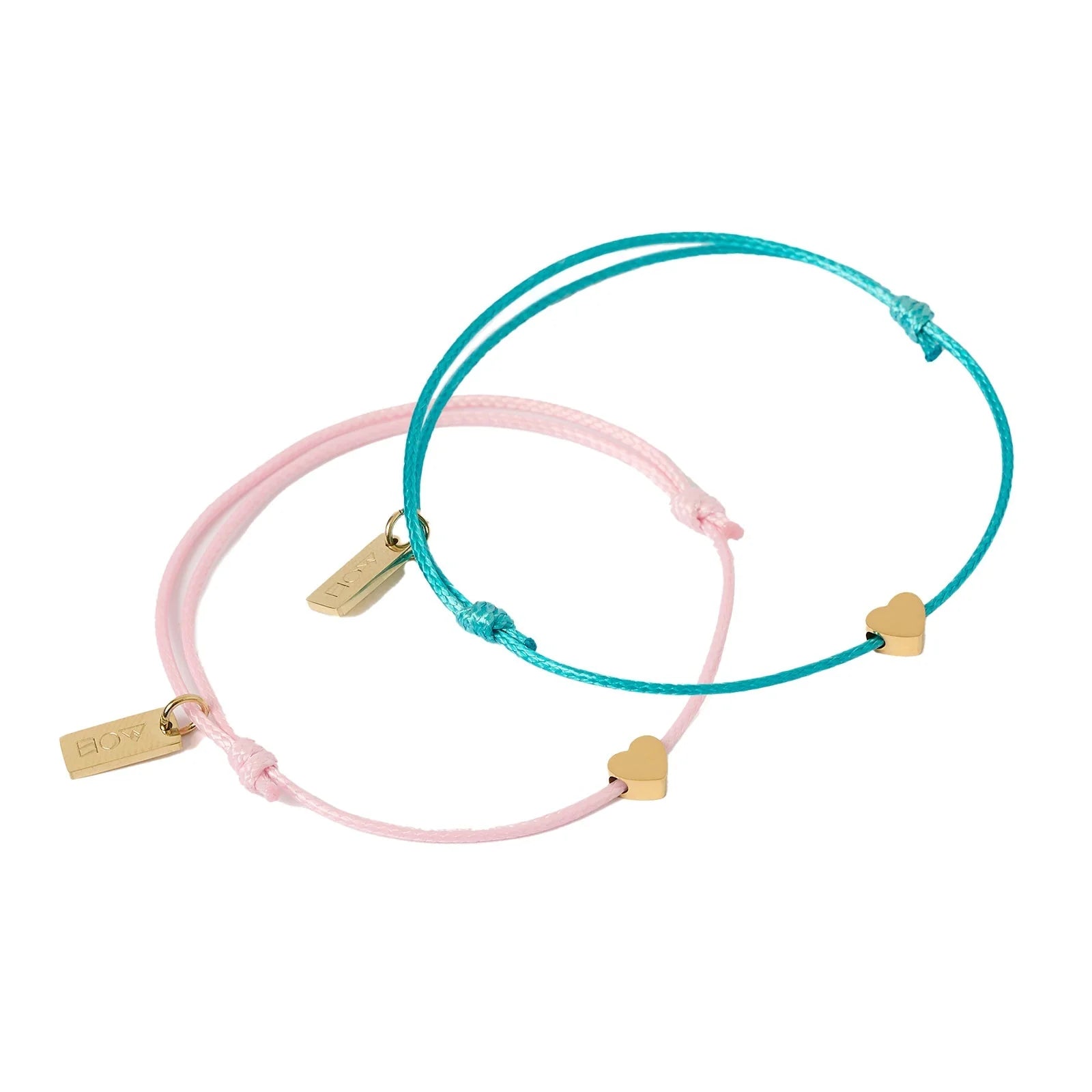 Angel Heart Friendship Bracelet Pair 17