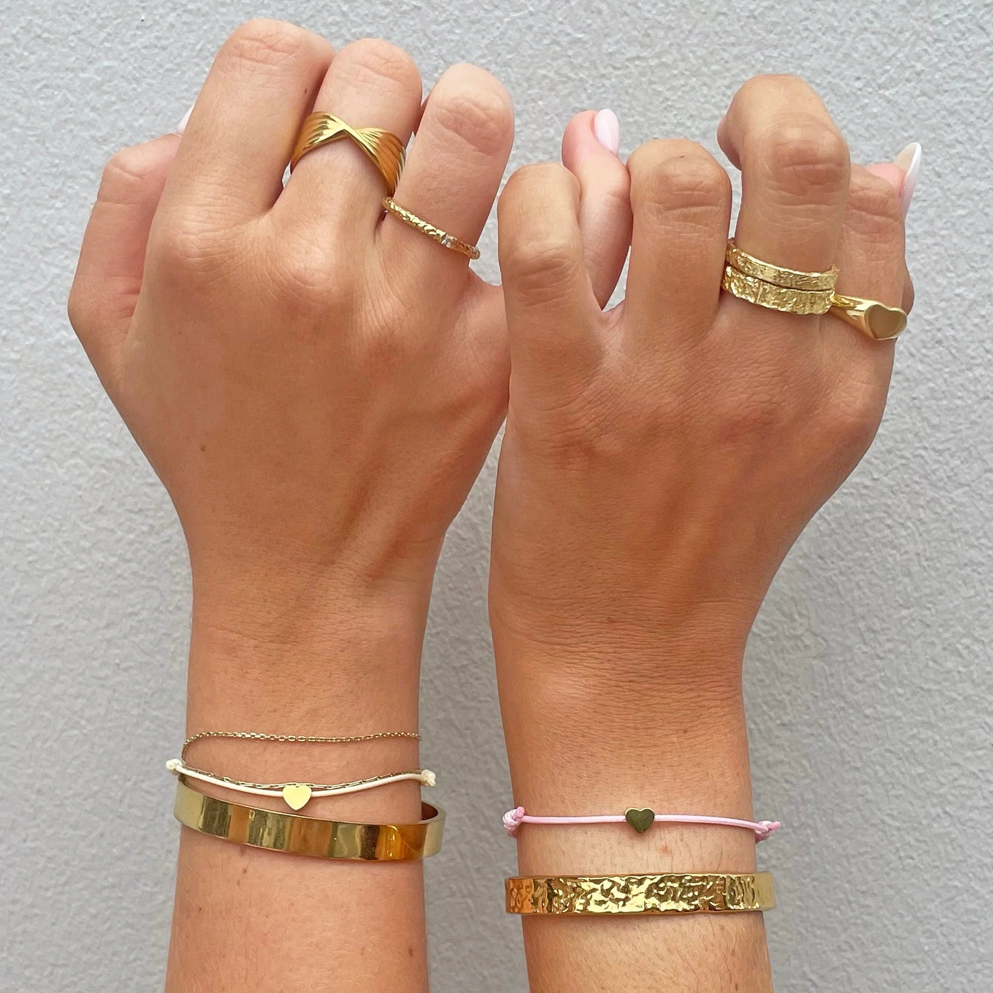 Angel Heart Friendship Bracelet Pair 4