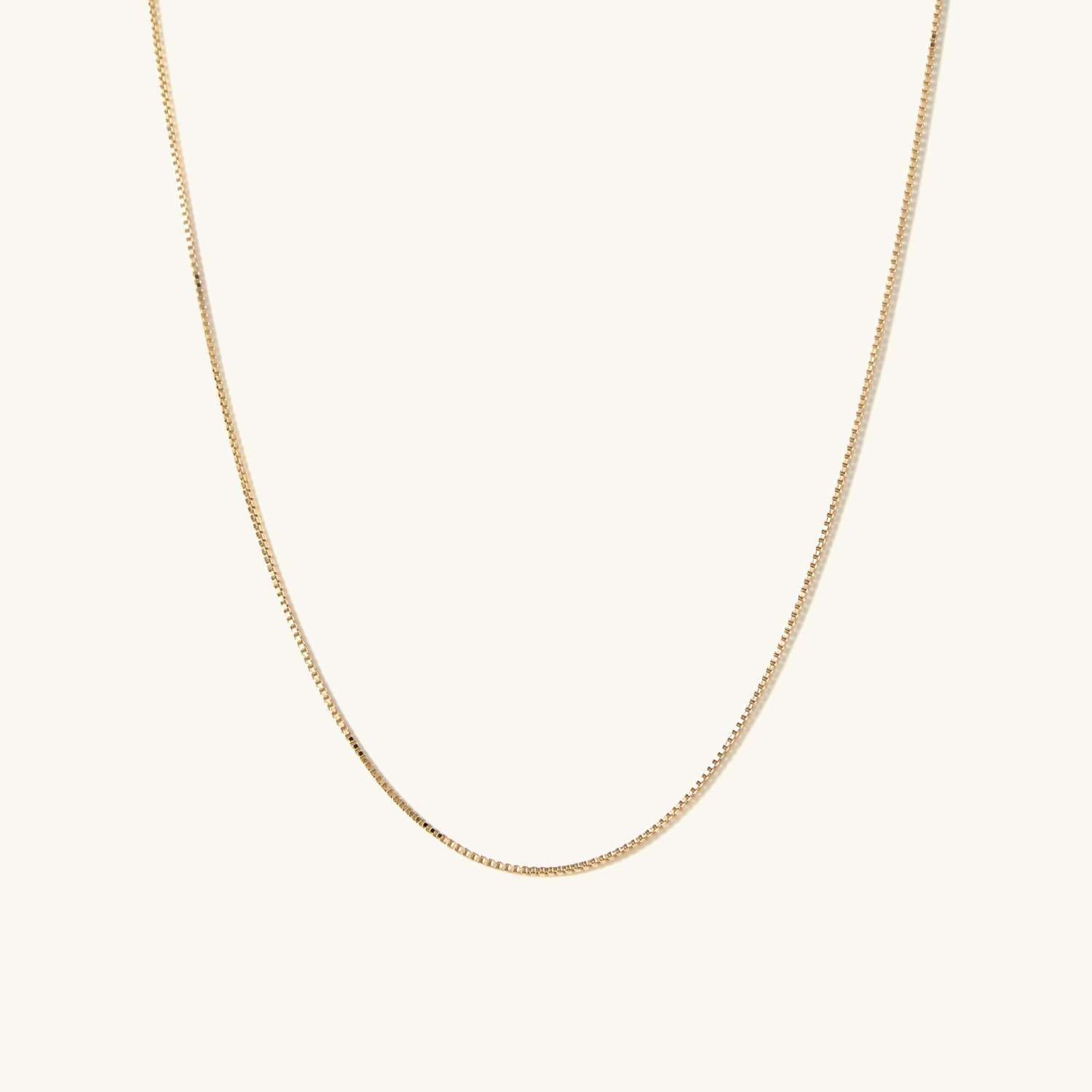 Narrow Box Chain Necklace