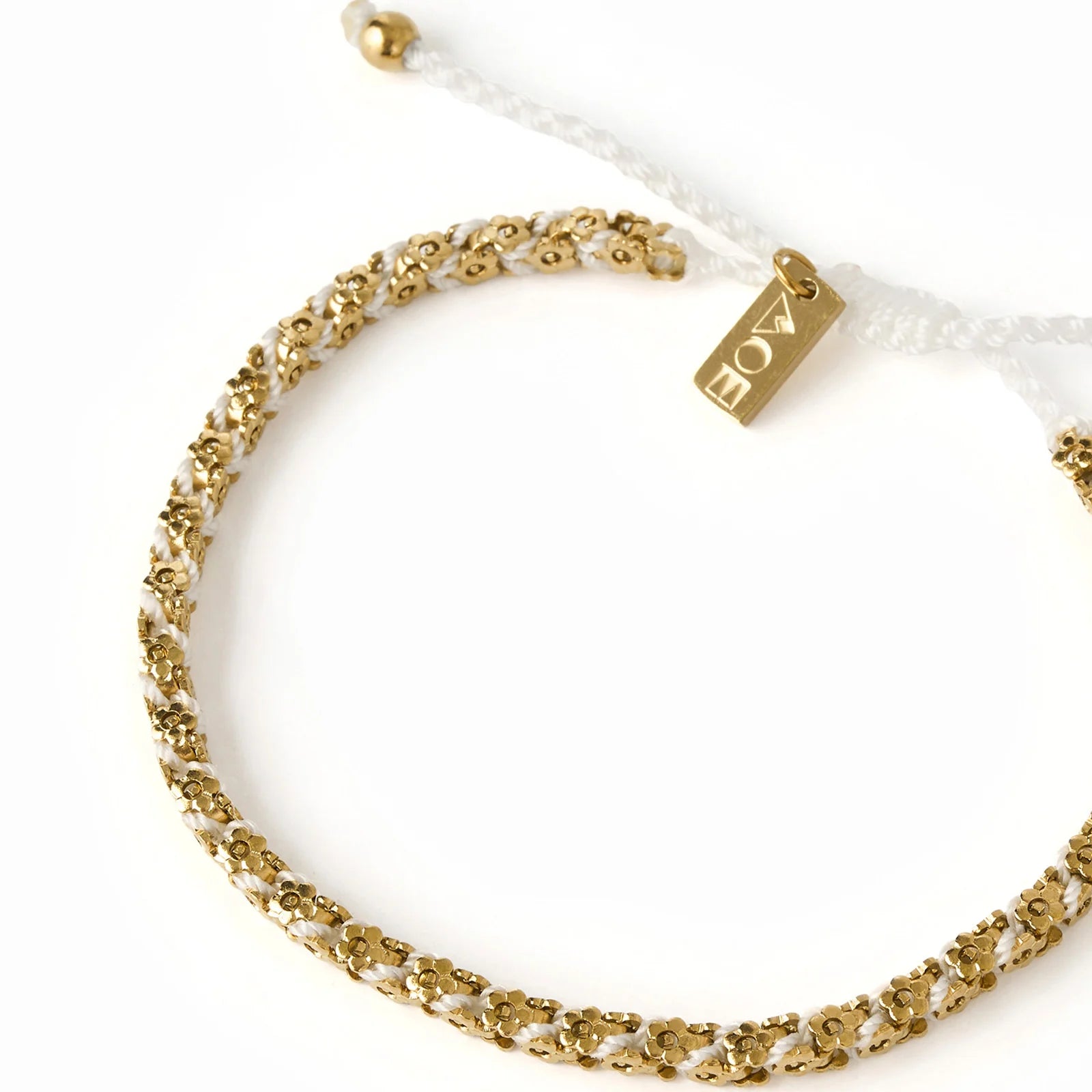 Beatrice Gold Bracelet - Vanilla-2
