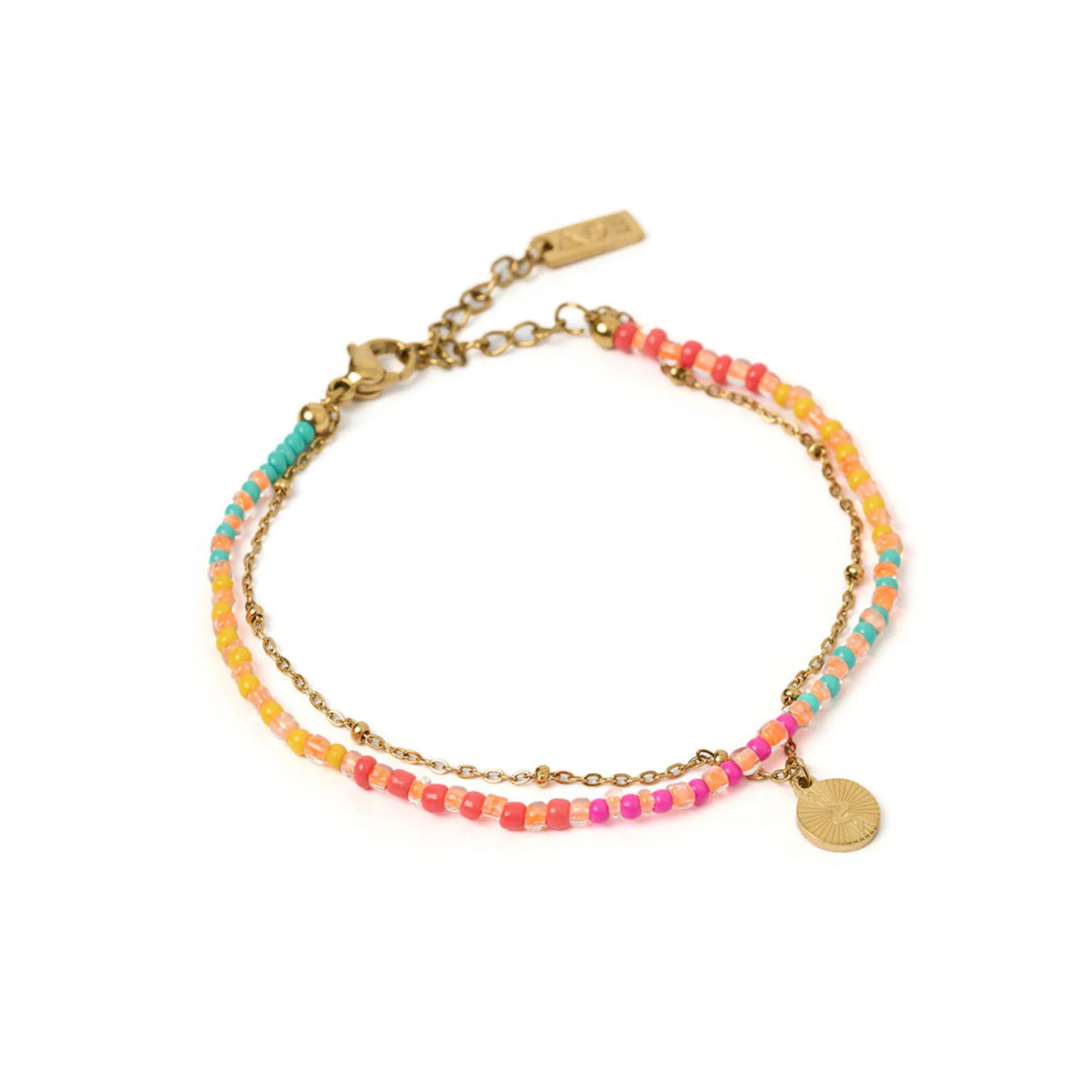 Beatrice Gold Bracelet - Vanilla-6