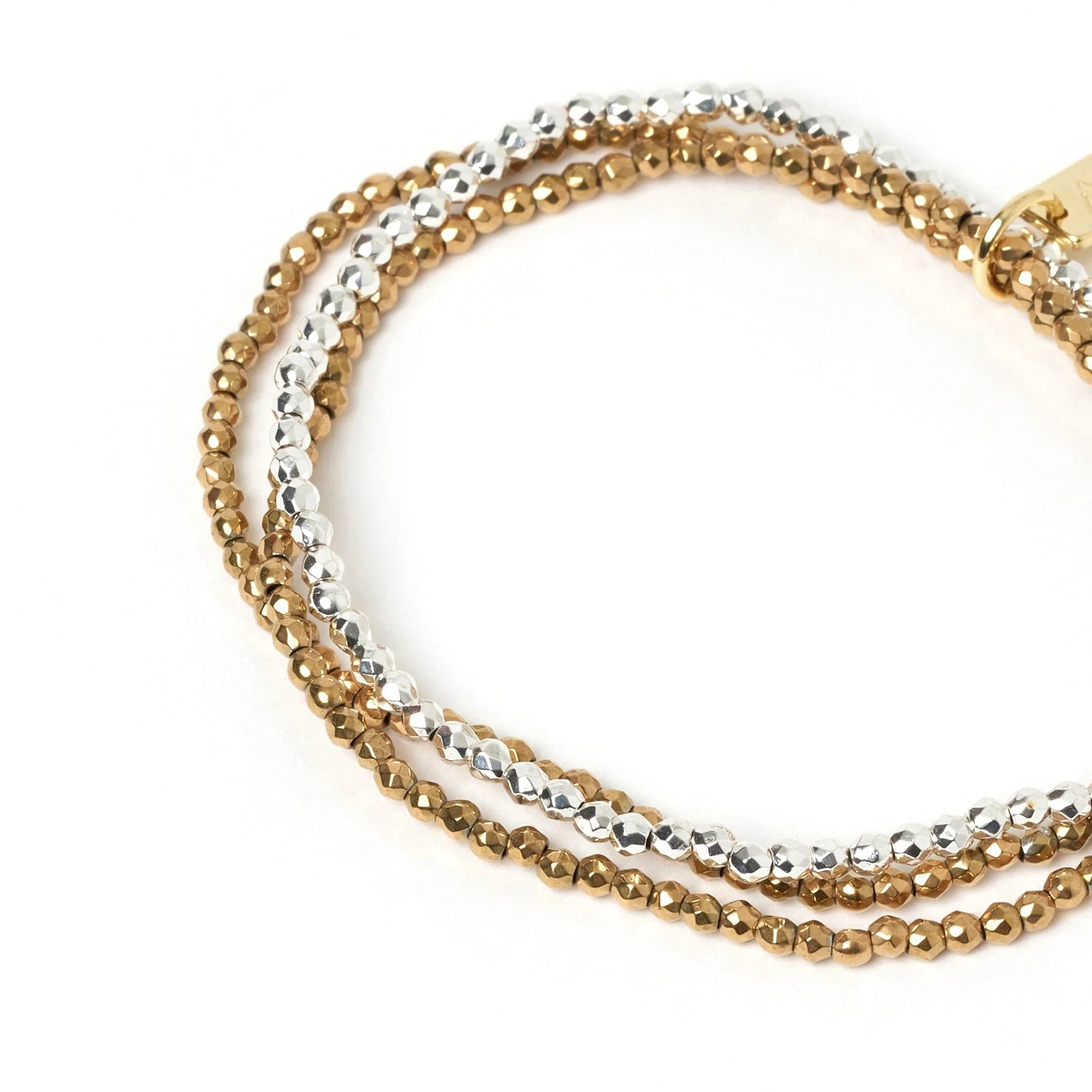 Birdie Two Toned Bracelet Stack 4