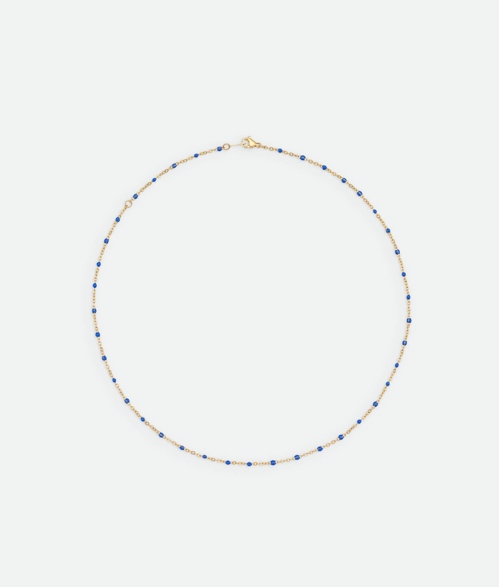 Blue Beaded Choker