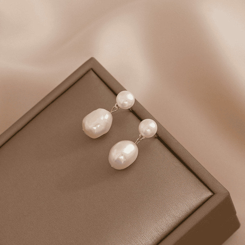 Bold Pearl Drop Earrings for women