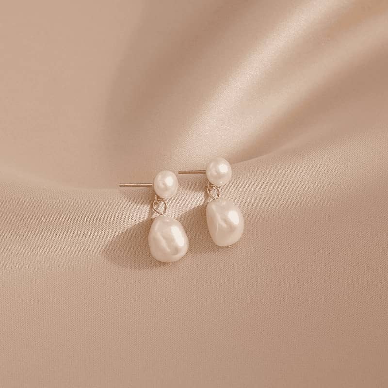 Bold Pearl Drop Earrings for women