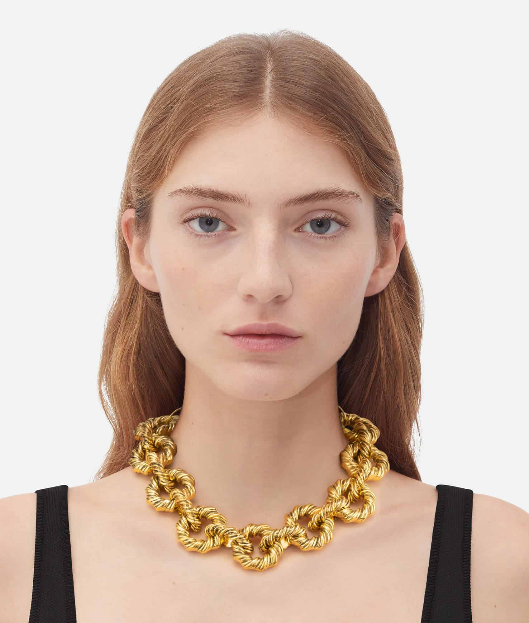 Gold-Womens-Chunky-Necklace-On-Model_