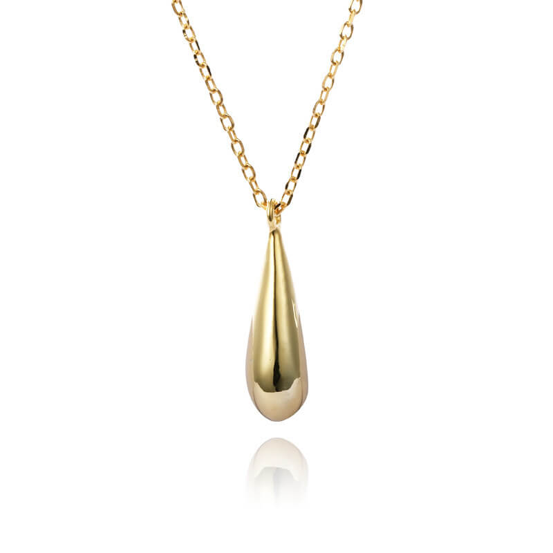 Long Gold waterdrop Necklace