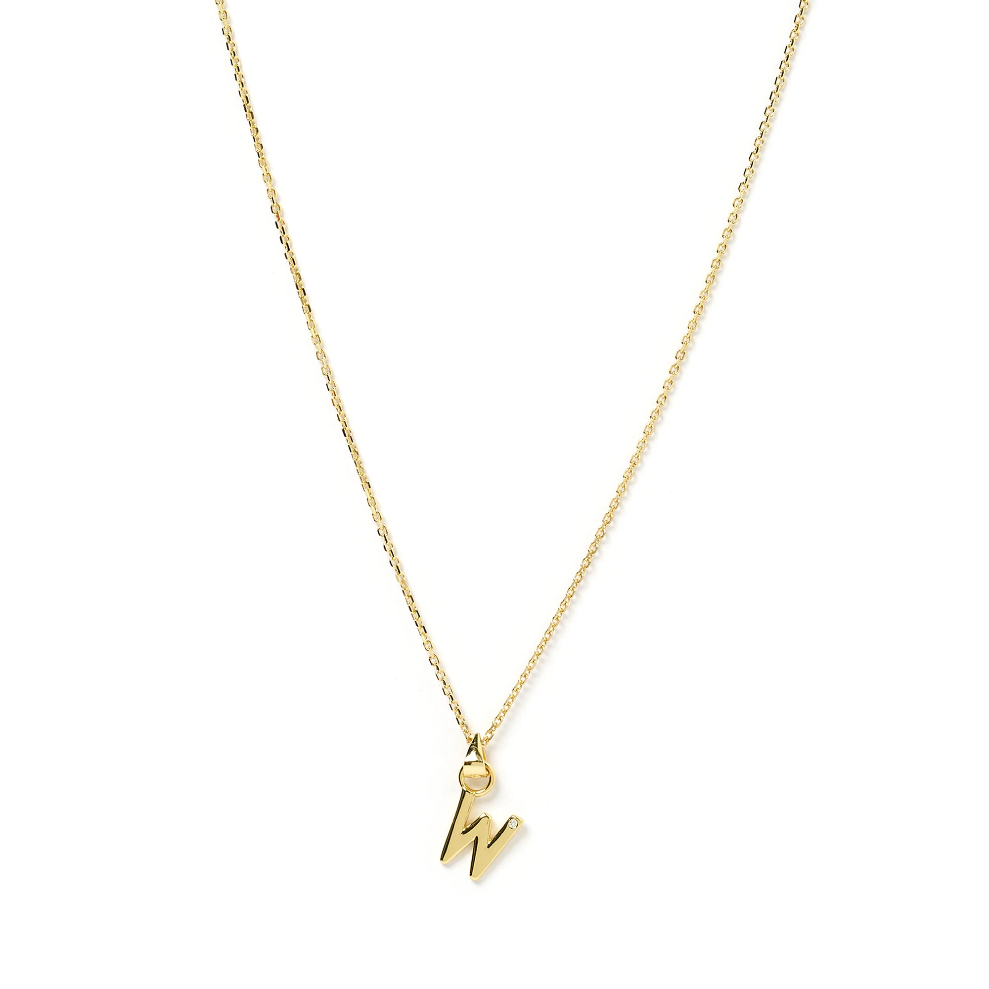 Initial Gold Charm Necklace