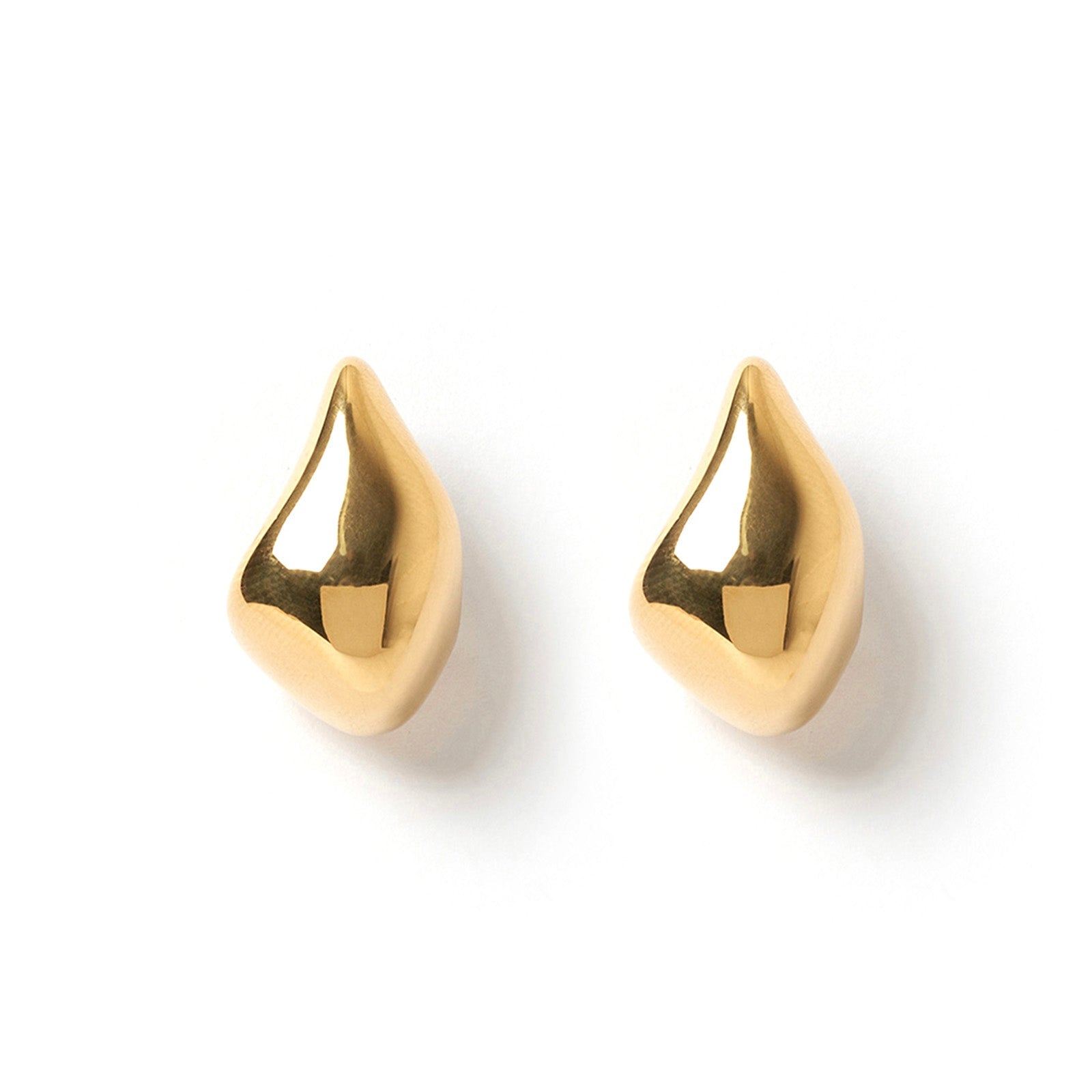 Gold Swerved Earrings