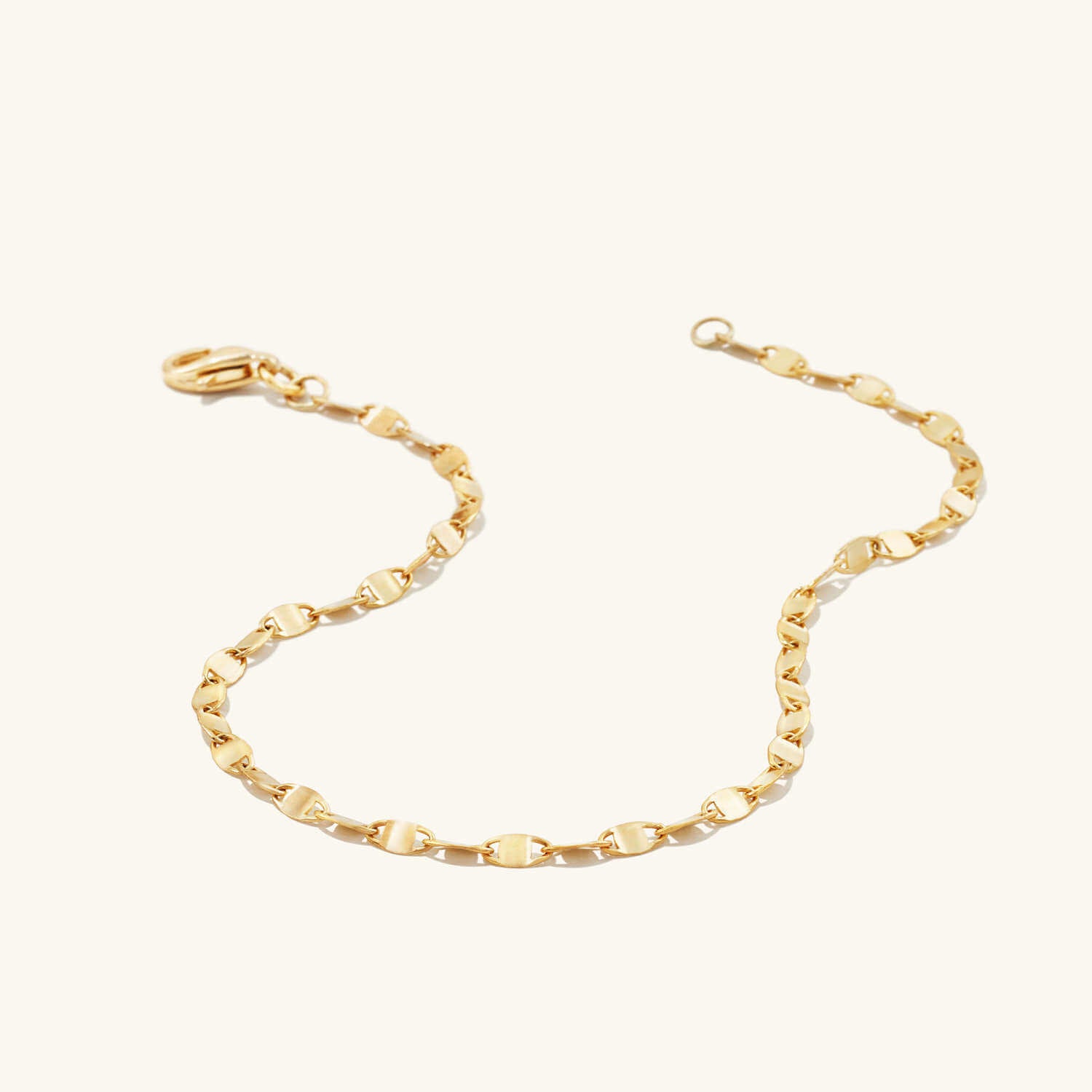 Gold Curb Chain Bracelet