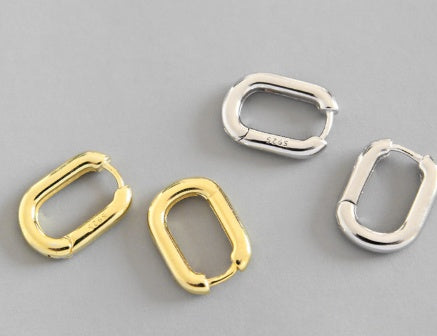 Rectangle Hoop Earrings