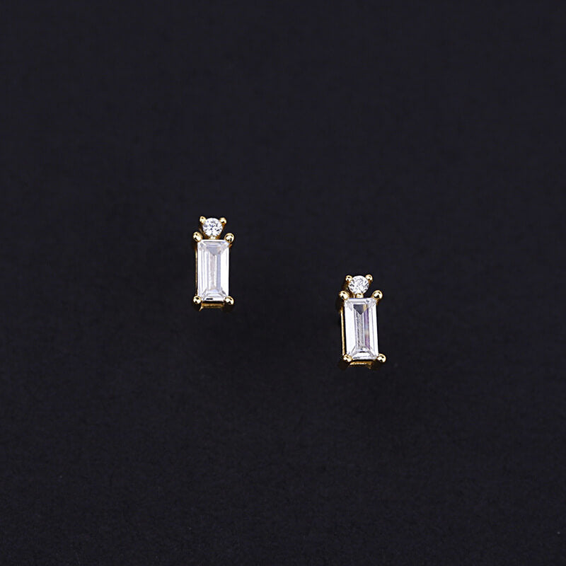 Lantern Zircon Stud Earrings